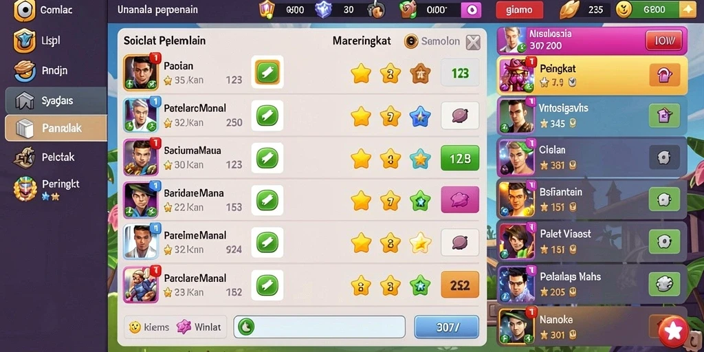 Fitur pembelajaran yang bermanfaat di dalam game.