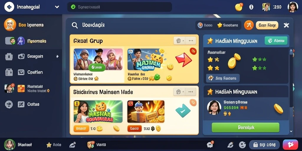 Contoh senjata unik yang dapat digunakan oleh pemain.